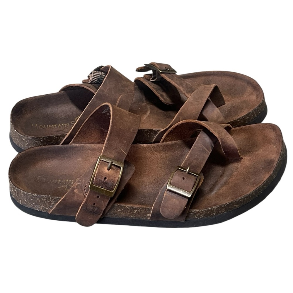 Mountain Sole brown leather boho sandals comfort